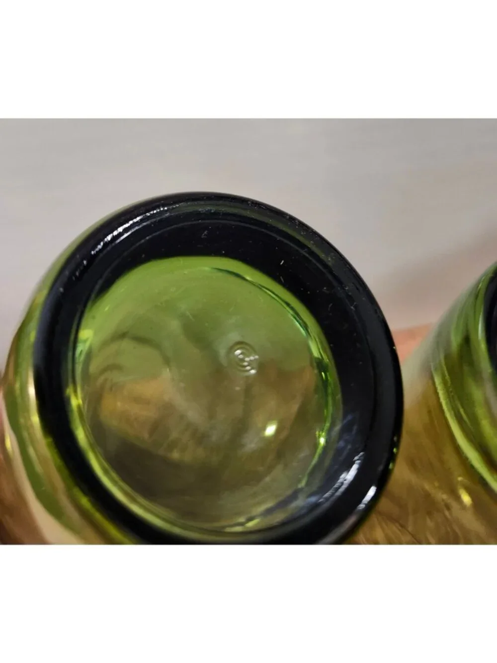 Optic Drinking Glasses Avocado Green Tall Tumblers